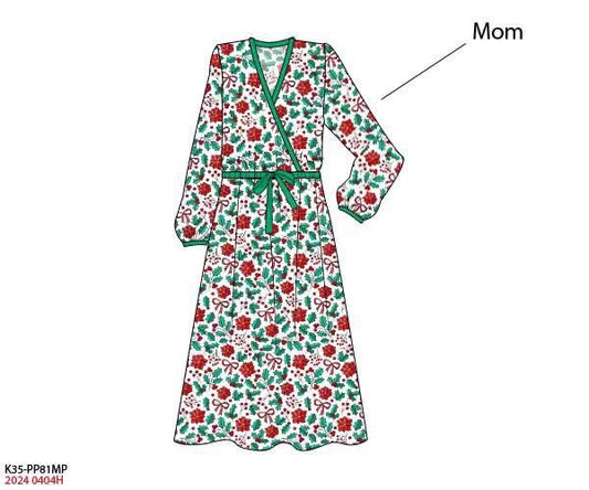 RTS: Holly Floral- Mom/Mini Knit Maxi Dress