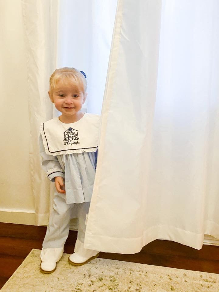 RTS: Child is Born- Girls Embroidered Pant Set