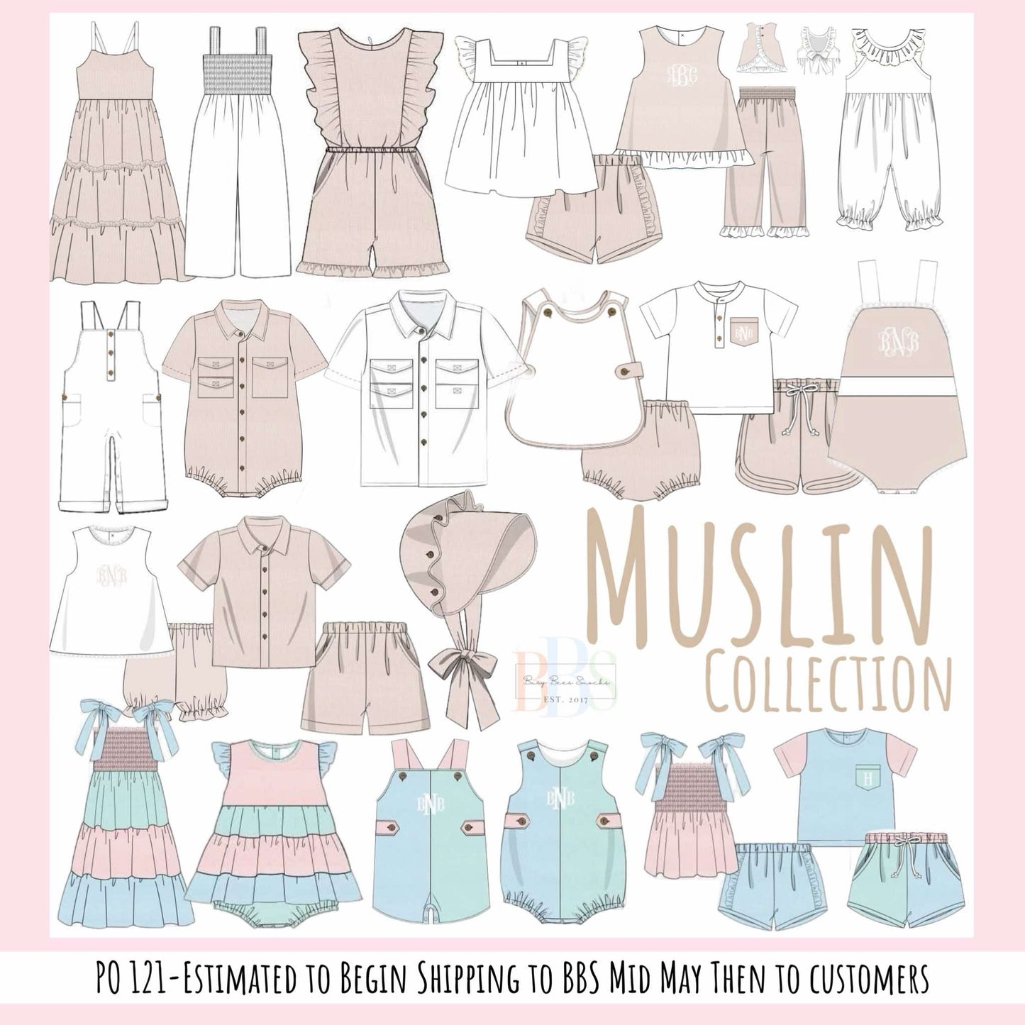 RTS: Muslin- Girls Bubble Short Set