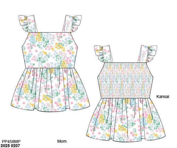 RTS: Flower Power- Mom/Mini Knit Top