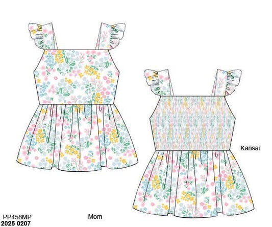 RTS: Flower Power- Mom/Mini Knit Top