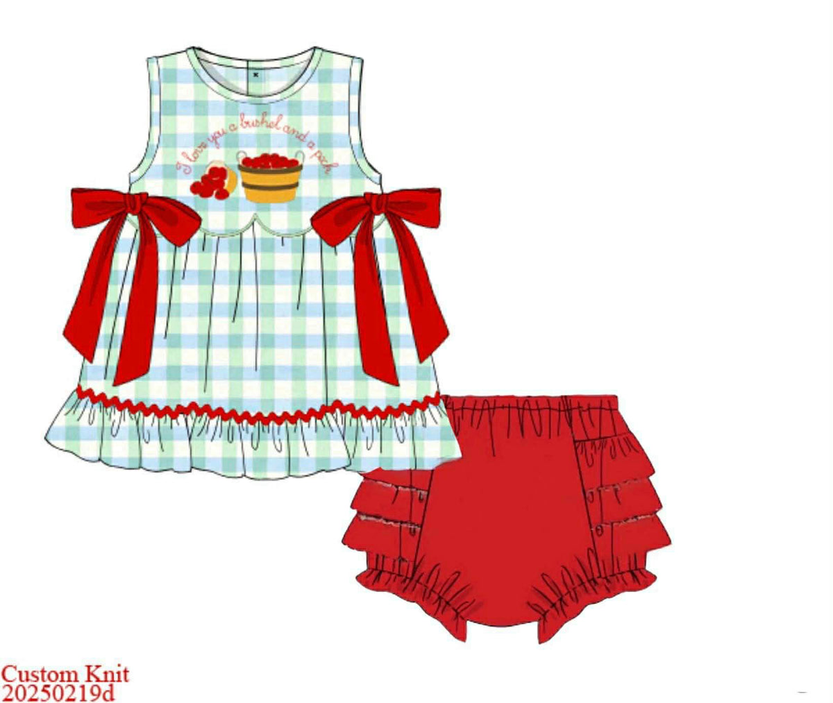 RTS: Bushel & Peck- Girls Knit Bloomer Set