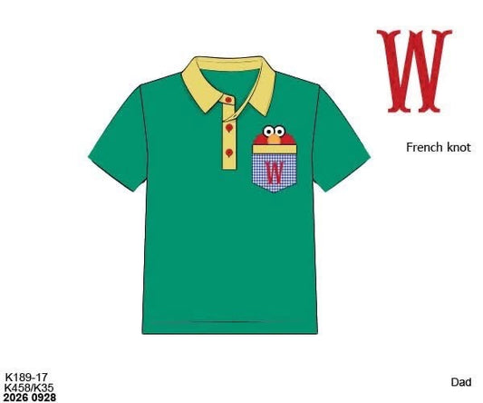 Pre Order 151: Sunny Day Friends- Boys Knit Polo