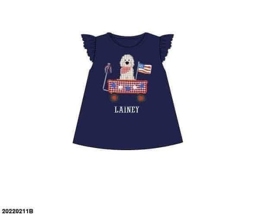 Pre Order 137: RWB Shirt Only- Girls Doodle Shirt