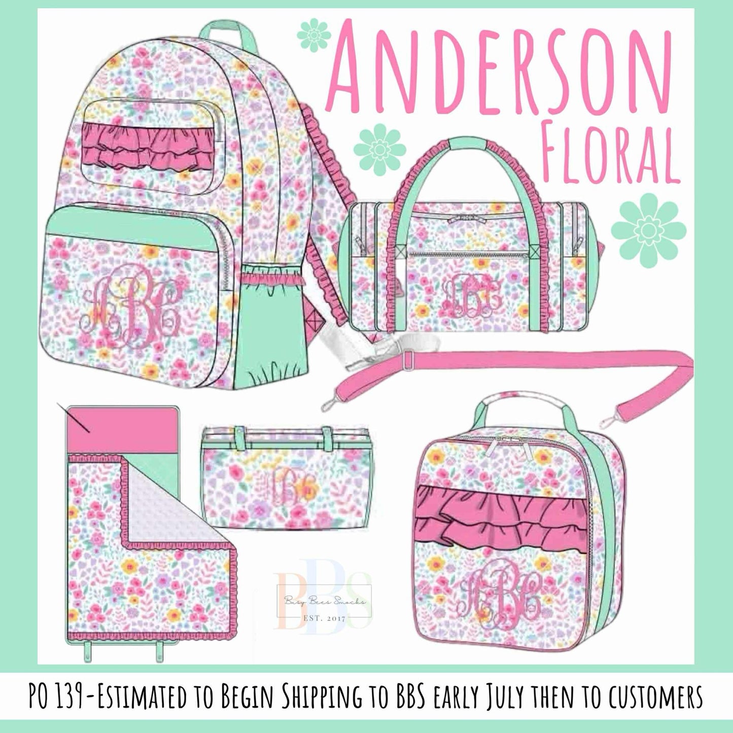 Pre Order 139: Anderson Floral- Lunchbox