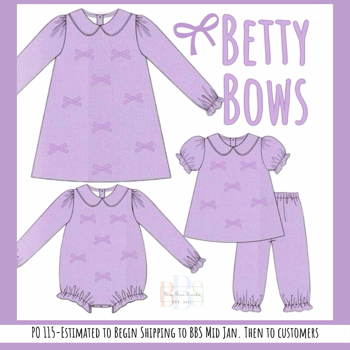 RTS: Betty Bows- Girls Corduroy Bubble Pant Set