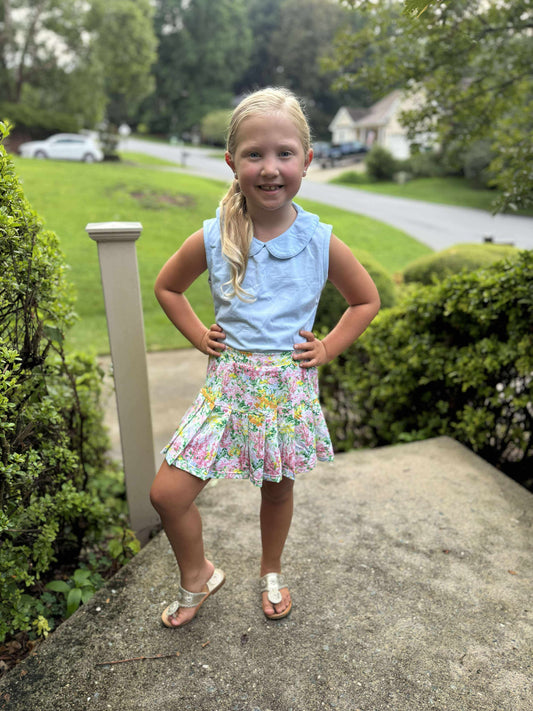 RTS: Calloway Cove- Girls Knit Skort Set