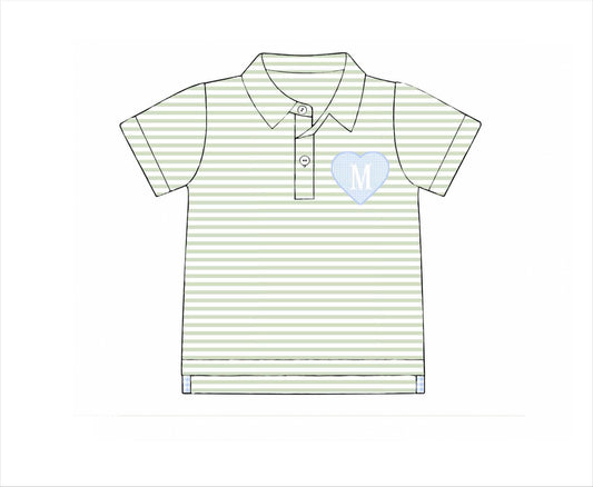 Pre Order 147: Be Mine- Boys Knit Polo