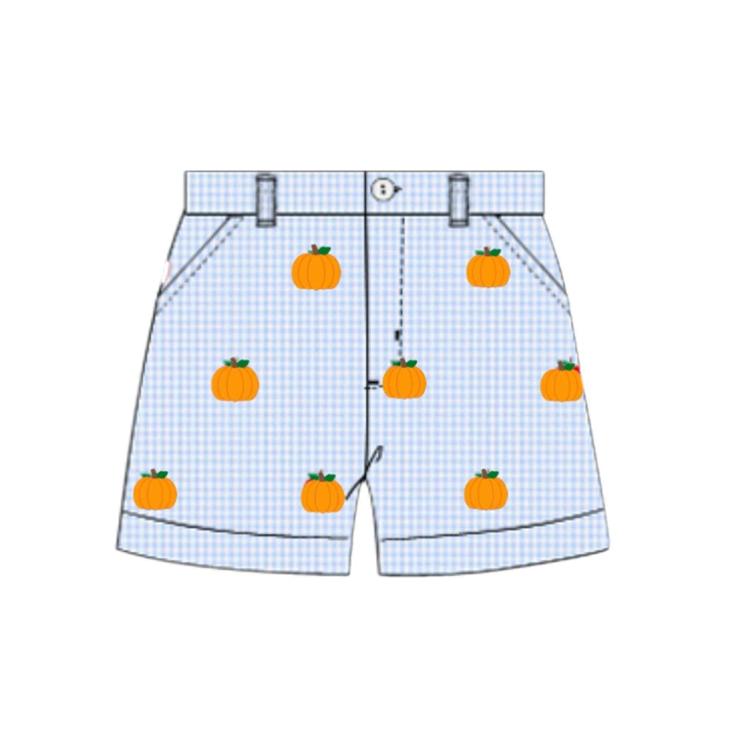 Pre Order 141: Hattie Pumpkins- Boys Woven Traditional Shorts