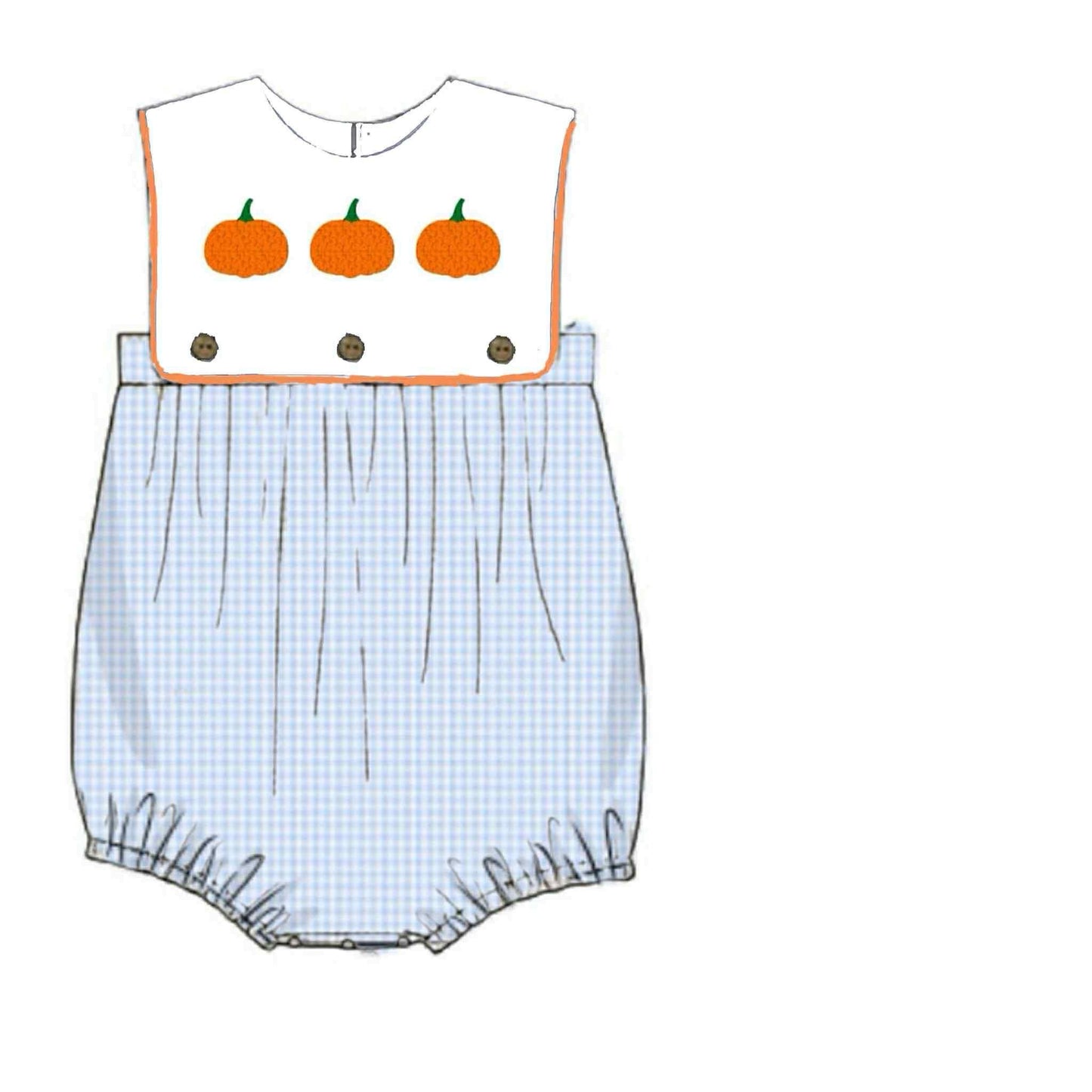 Pre Order 141: Hattie Pumpkins- Boys Woven Bubble