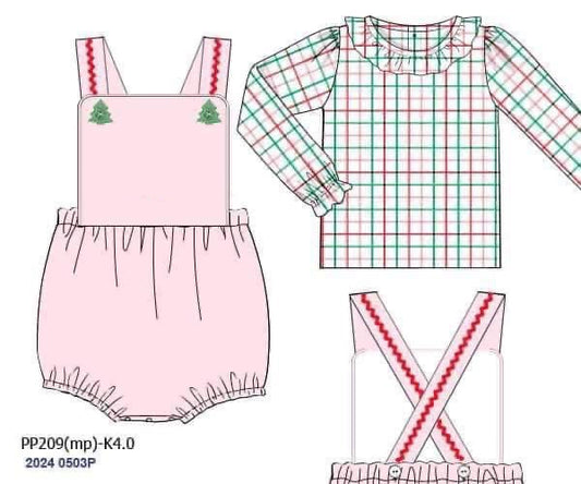 RTS: Merry & Bright- Girls Knit Bubble