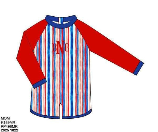 Pre Order 137: Liberty Belle- Boys 1pc Rash Guard Swim