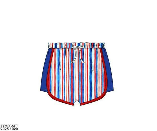 Pre Order 137: Liberty Belle- Boys Woven Swim Shorties