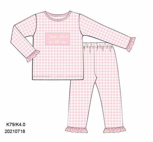Pre Order 132: Thank Heaven- Girls Knit 2pc Lounge
