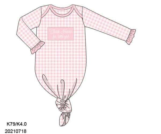 Pre Order 132: Thank Heaven- Girls Knot Gown