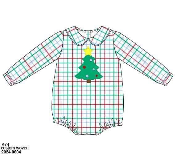 RTS: Merry & Bright- Boys Woven Bubble