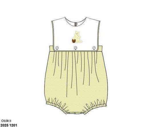 Pre Order 137: Silly Ol' Bear- Boys Woven Bubble