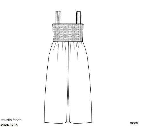 RTS: Muslin- Mom/Mini Smocked Romper