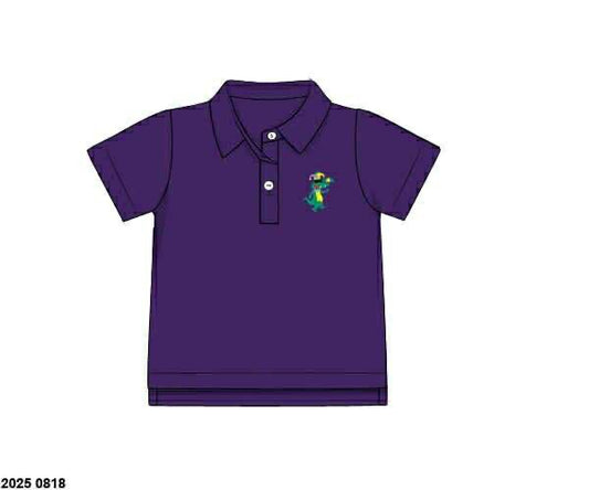 Pre Order 132: Fleur De' Fun- Boys Knit Polo Shirt