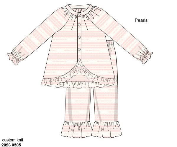 Pre Order 145: Thank Heaven- Girls Knit 2pc Lounge Set