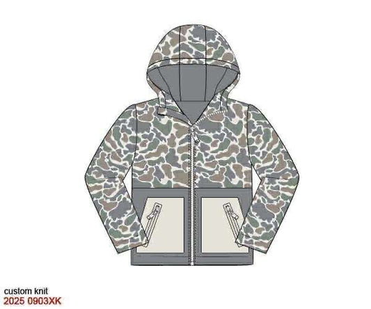 Pre Order 132: Windbreakers- Boys Causey Camo Jacket