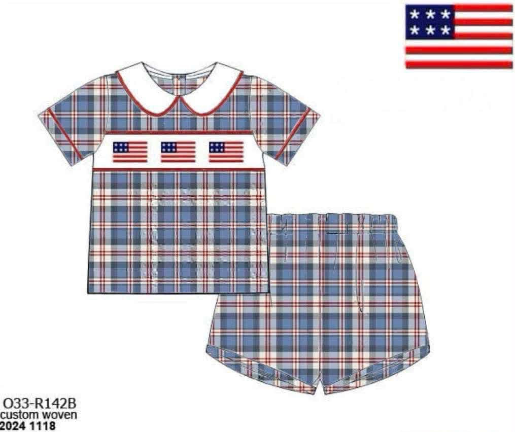 Pre Order 137: Faded Glory: Boys Woven Shortie Set