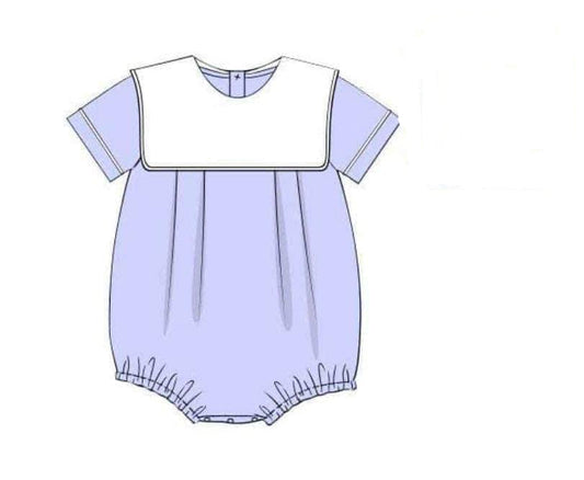 RTS: Blue Simple Monograms- Boys Knit Bubble