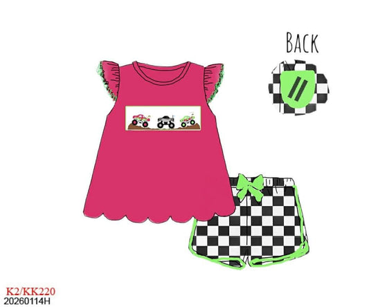 Pre Order 139: Monster Jam- Girls Knit Shortie Set