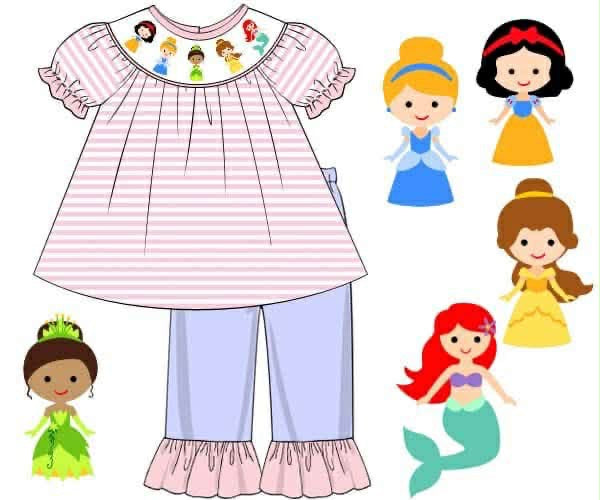 RTS: Girls Only- Princess Knit Pant Set