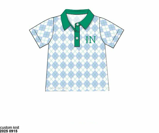 Pre Order 133: Country Club Prep- Boys Knit Polo