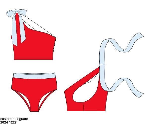 Pre Order 137: Grand Ole Swim- Mom/Mini 2pc Rash Guard Swim