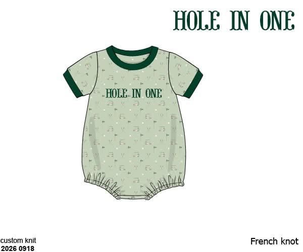 Pre Order 150: Hole in One- Boys Knit Bubble