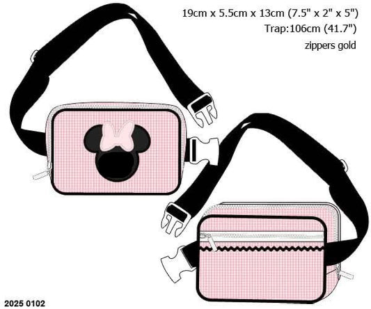 RTS: Earrey Mouse- Girls Woven Zipper Bag