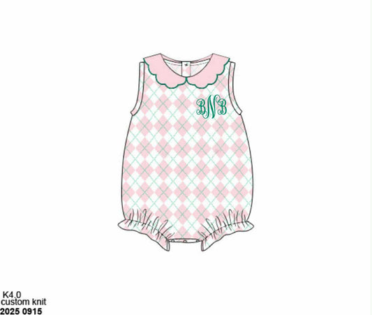 Pre Order 133: Country Club Prep- Girls Knit Bubble