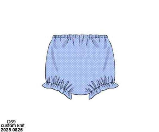 Pre Order 132: Spring Stripes:- Girls Woven Bitty Dot Bloomers