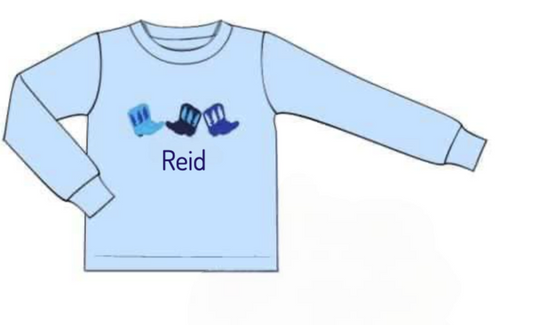 RTS: Western Boots- Boys Knit Shirt "Reid"