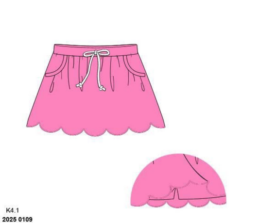 RTS: DEFECT-Royalty Era- Girls Knit Pink Skort