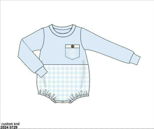 RTS: Caroline Floral- Boys Knit Bubble "PCH"