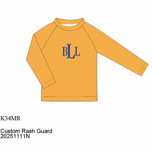 RTS: Tropical Family- Boys Rashguard Top "BLL"