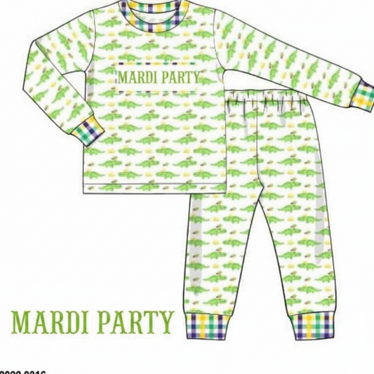 RTS: Boys Mardi Party 2pc Lounge Set "MARDI PARTY"