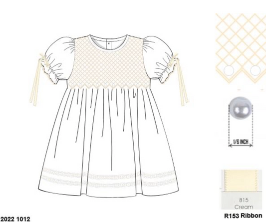 RTS: DEFECT- Hattie's Heirloom- Girls Woven Dress