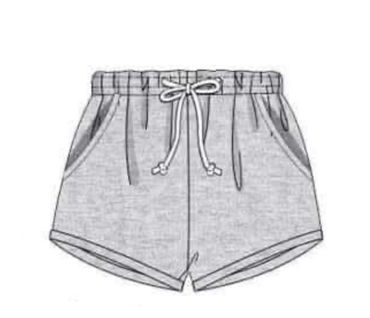 RTS: Boys Knit Shorties-Gray