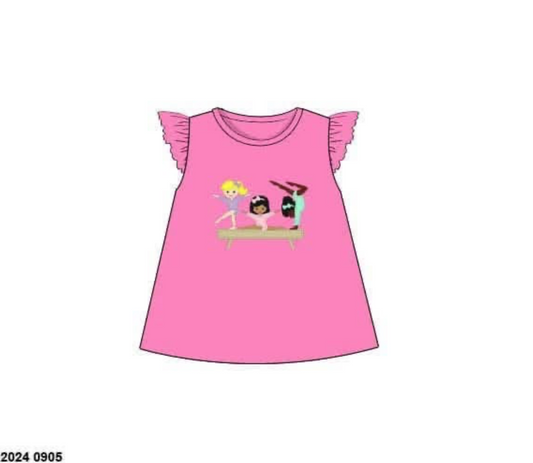 RTS: Sport Collection- Girls Gymnastic Knit Shirt