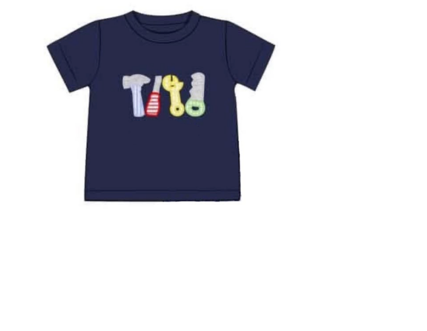 RTS: For the Boys- Tool Applique Shirt