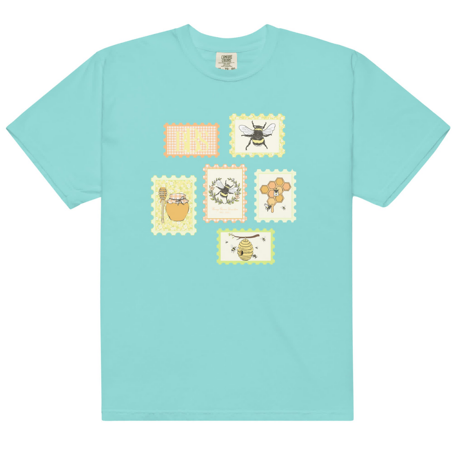 RTS: Exclusive BBS Graphic T-Shirt- Front Stamp- Chalky Mint
