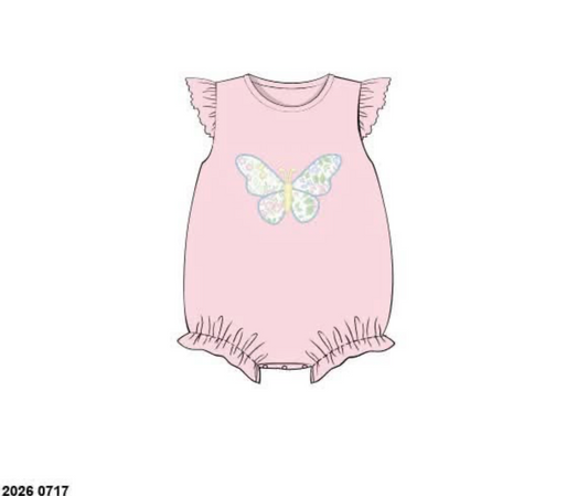 Pre Order 149: Girls Only - Izzy Floral Butterfly Knit Bubble