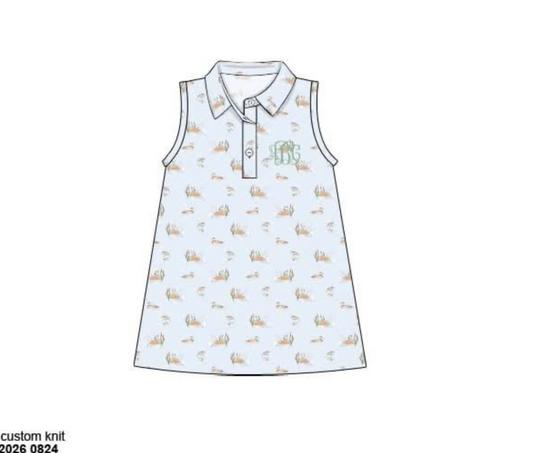 Pre Order 149: Maddie's Mallards- Girls Knit Dress