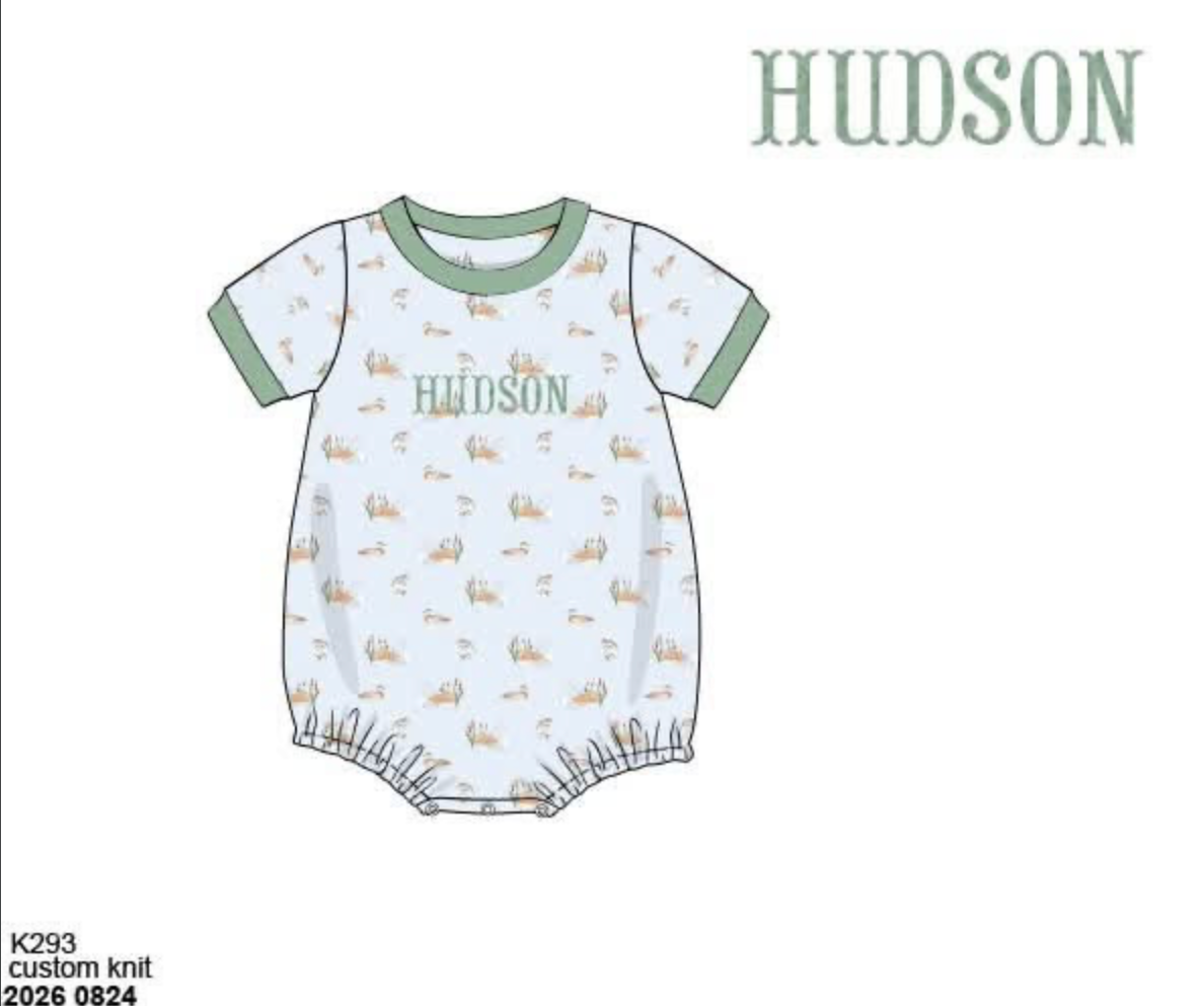 Pre Order 149: Maddie's Mallards- Boys Knit Bubble