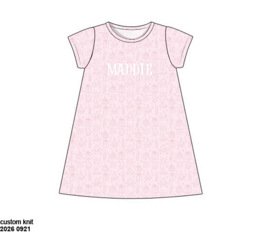 Pre Order 150: Birthday Bash- Girls Knit Play Dress