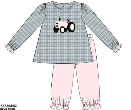 RTS: Feldspar Fields- Girls Woven Bubble Pant Set